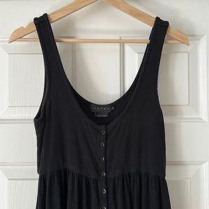 Hatch The Softest Rib Nursing Tank Dress Black